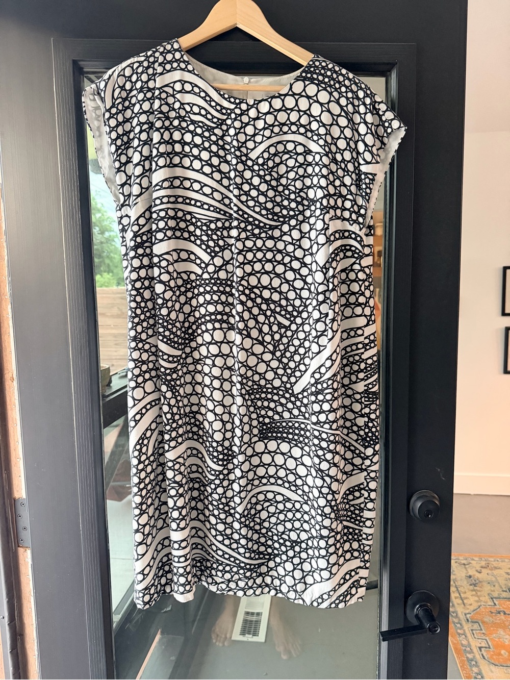 Marimekko Black and White Shift Dress
